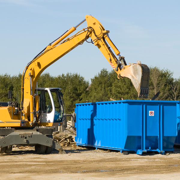 are there any restrictions on where a residential dumpster can be placed in Union